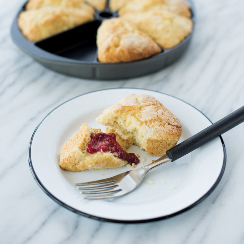 Nordic Ware Scottish Scone & Cornbread Pan - Nonstick Cast Aluminum Baking Pan for Perfect Scones, Cornbread & Biscuits | Ideal for Breakfast, Tea Time & Holiday Baking
