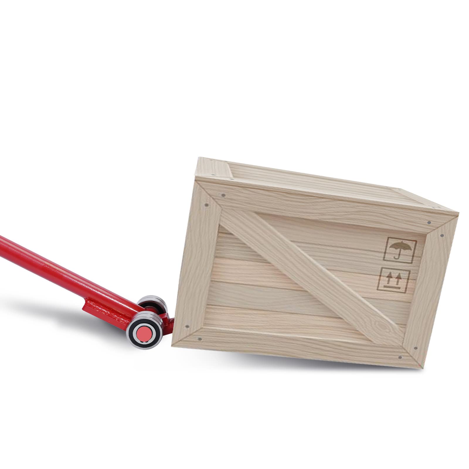 LESOLAR 5T Heavy Duty Pry Bar - 11,000 lbs Capacity, Steel Construction with Wheels & Bearings, 5-Foot Long Handle - Perfect for Construction, Auto Repair, and Heavy Lifting Jobs