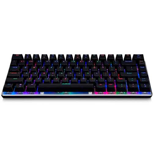 AJazz AK33 82-Key RGB Backlit Wired Mechanical Gaming Keyboard with Detachable USB Cable - Perfect for PC, Mac, PS4, Xbox Gaming & Office Typing