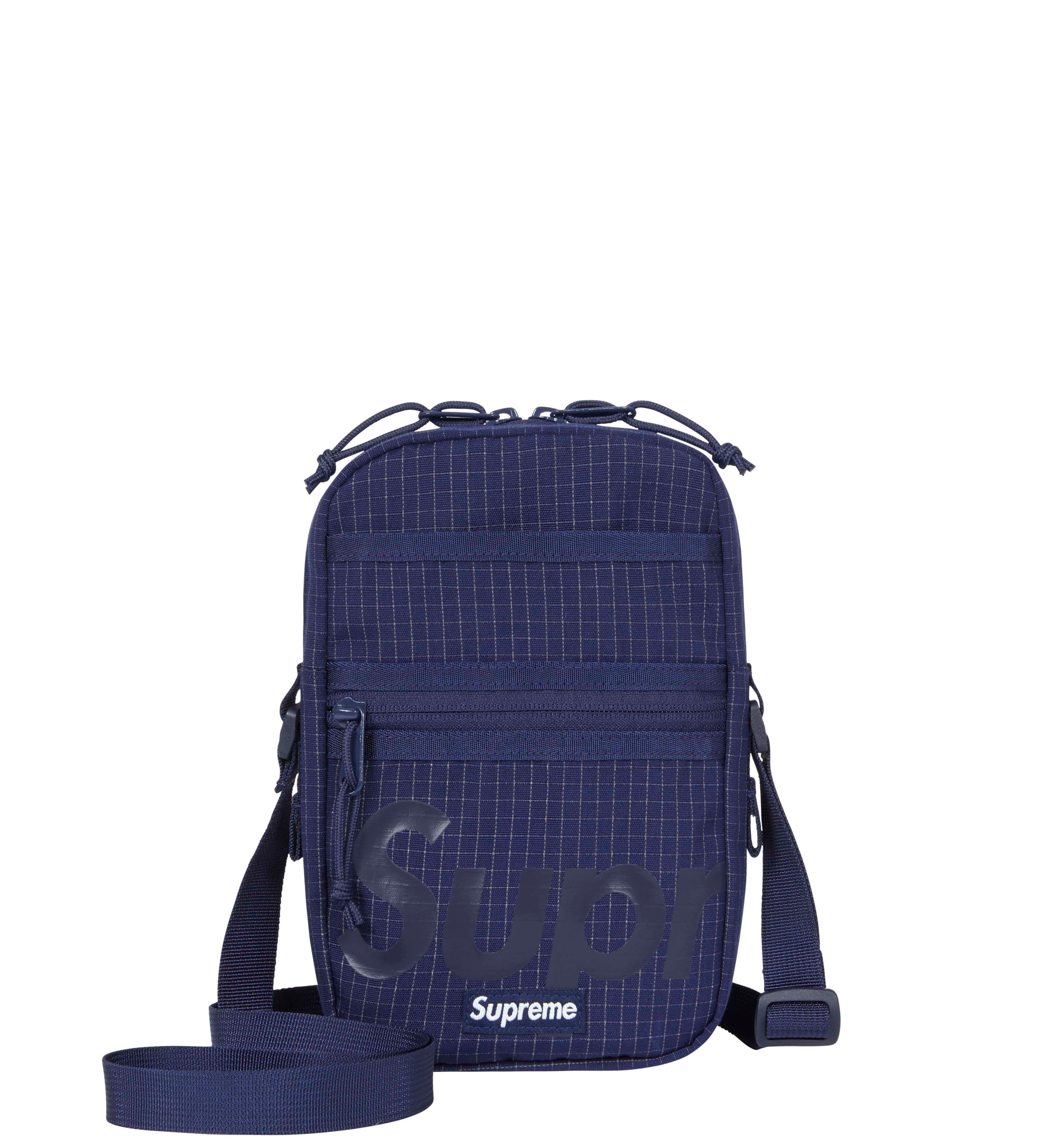 Supreme SS24 Shoulder Bag - Navy Blue Crossbody Bag for Men & Women - Perfect for Travel, Gym & Everyday Use