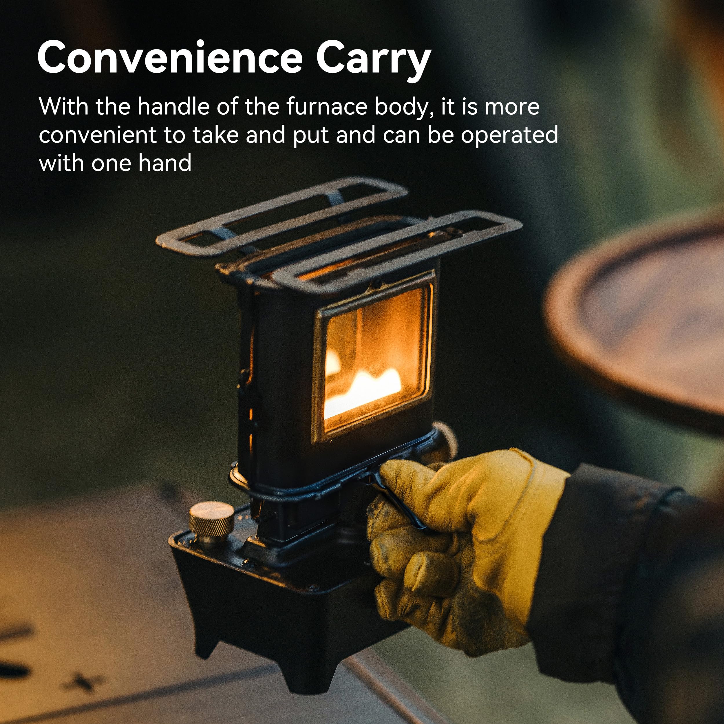**Portable Camping Oil Lantern & Stove - Stainless Steel Outdoor Cooking, Lighting & Warming Oven - Retro Silver Design for Hiking, Backpacking & Emergency Prep**