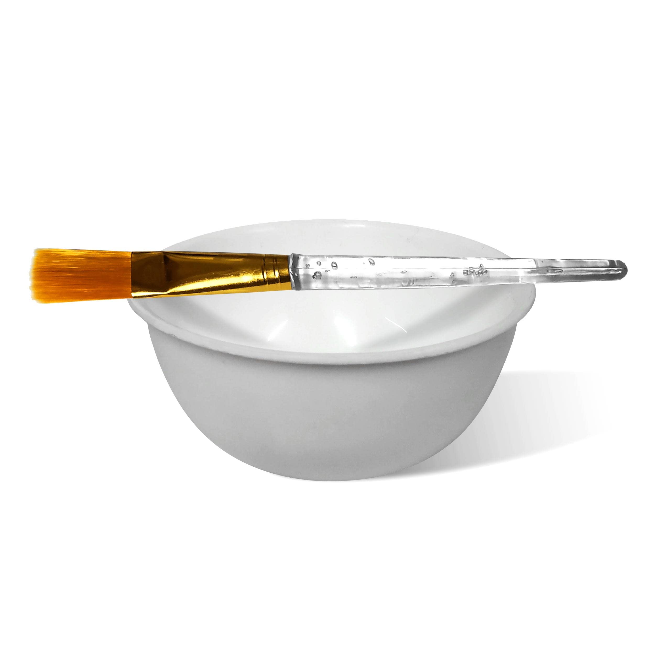 Premium Facial Mask & Face Pack Set with Transparent Handle Soft Brush & Bowl - Perfect for At-Home Spa & Skincare Routine