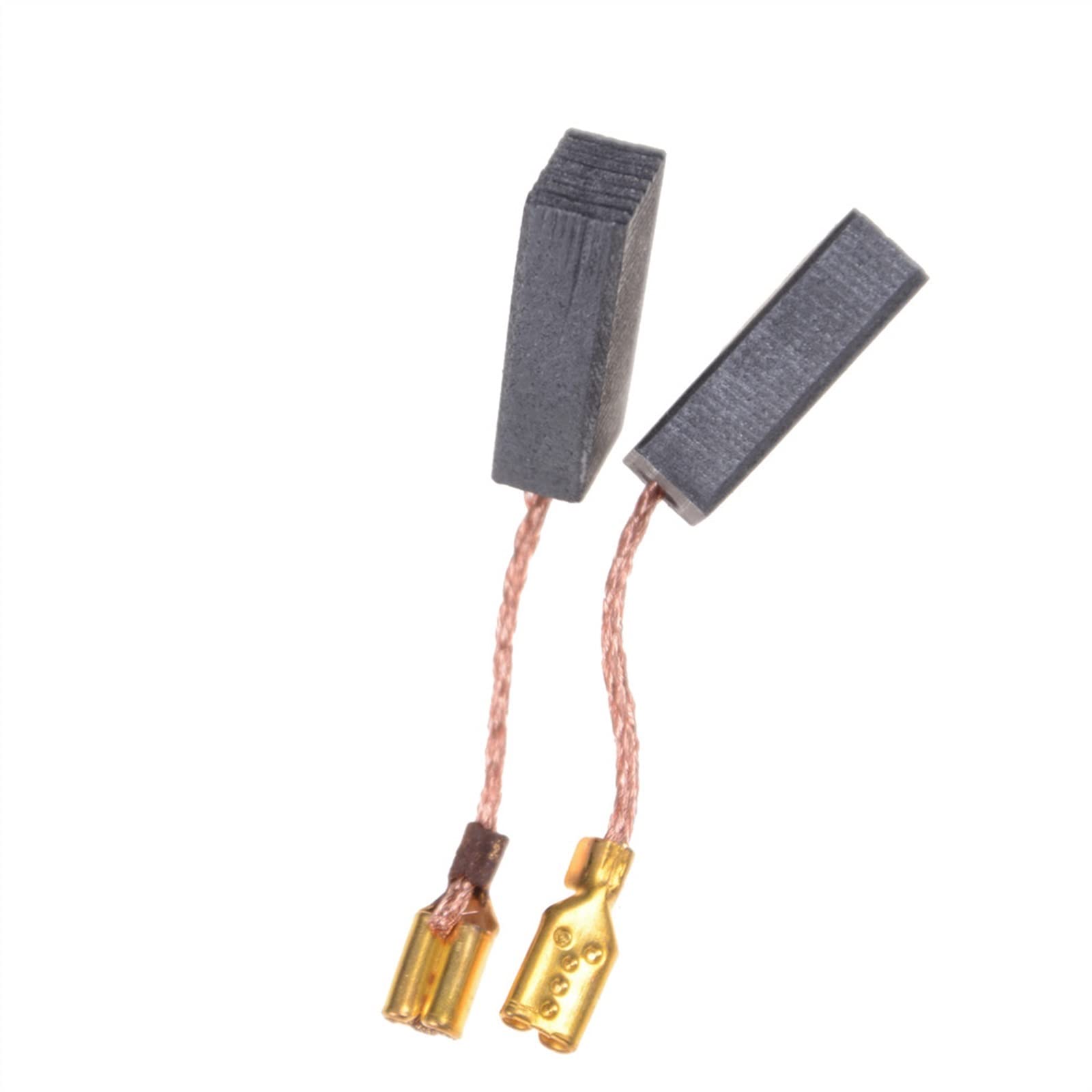 10PCS Graphite Copper Motor Carbon Brushes 15x8x5mm - High Performance Replacement for Electric Hammer, Drill & Angle Grinder - Durable Brush Set with Tight Copper Wire for Smooth Power Tools Operation