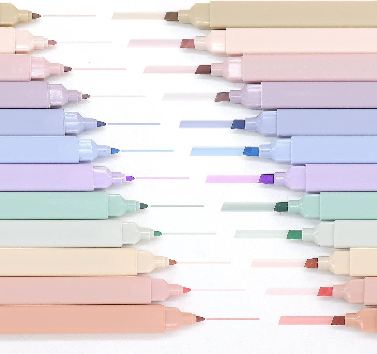 12 Pack Pastel Bible Highlighters & Pens - No Bleed Assorted Colors for Bible Study, Journaling & School Supplies | Aesthetic Highlighters for Note Taking, Scripture Marking & Gift Giving