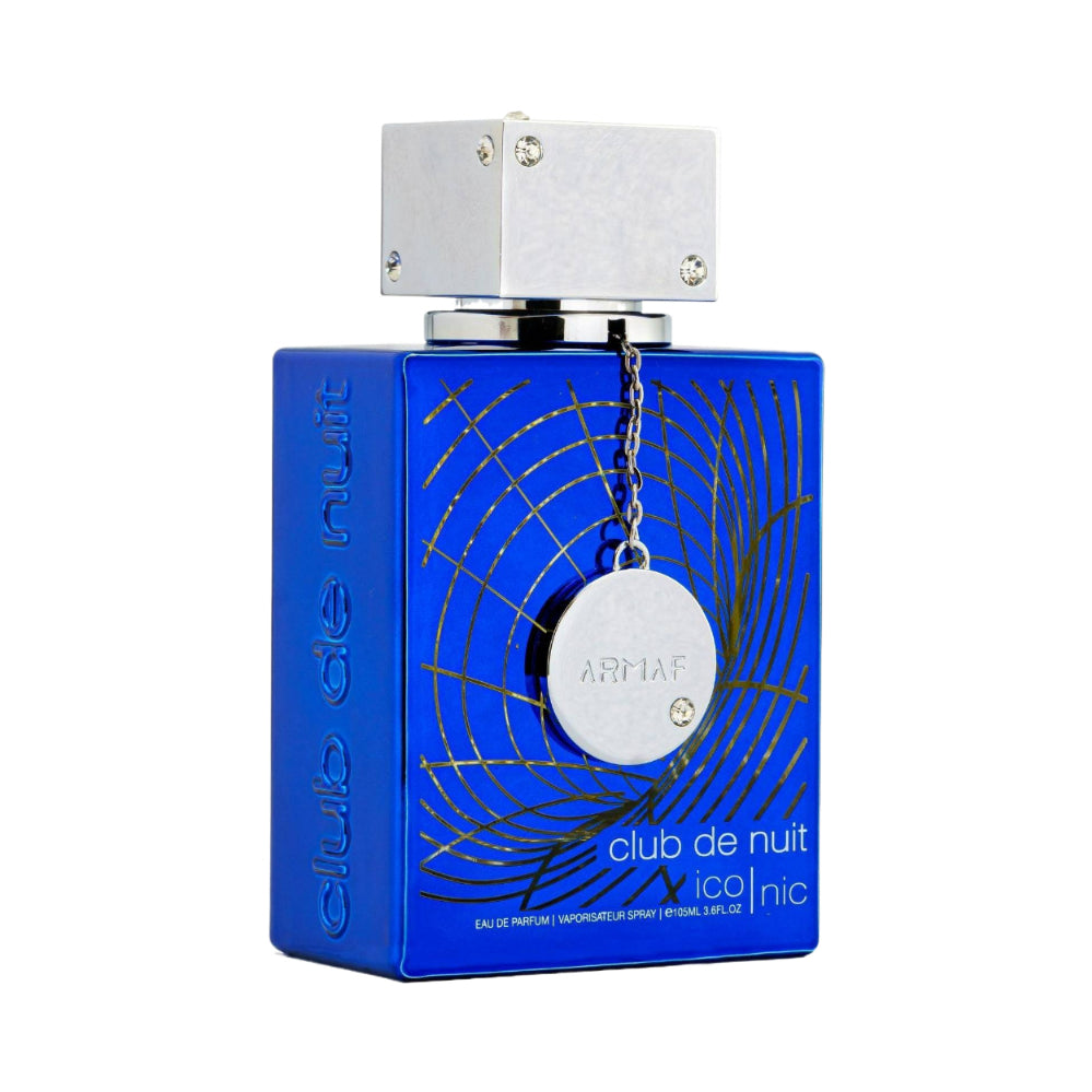 Club de Nuit Blue Iconic Eau de Parfum for Men - 3.5oz/105ml Luxury Cologne - Long Lasting Fresh & Woody Scent - Perfect for Date Night, Office & Special Occasions