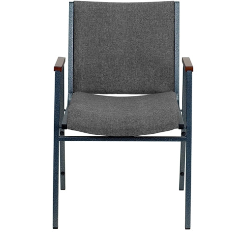 Heavy Duty FLASH HERCULES Series Stackable Fabric Chairs with Arms - Durable Conference & Event Seating for Offices, Banquets, and Classrooms