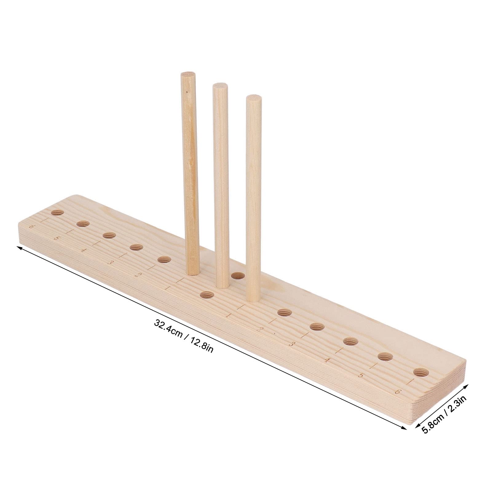 LANTRO JS Lightweight Oak Bow Maker with Adjustable Pins - DIY Craft Tool for Gift Wrapping, Christmas Decorations, Party Favors & Home Decoration Projects