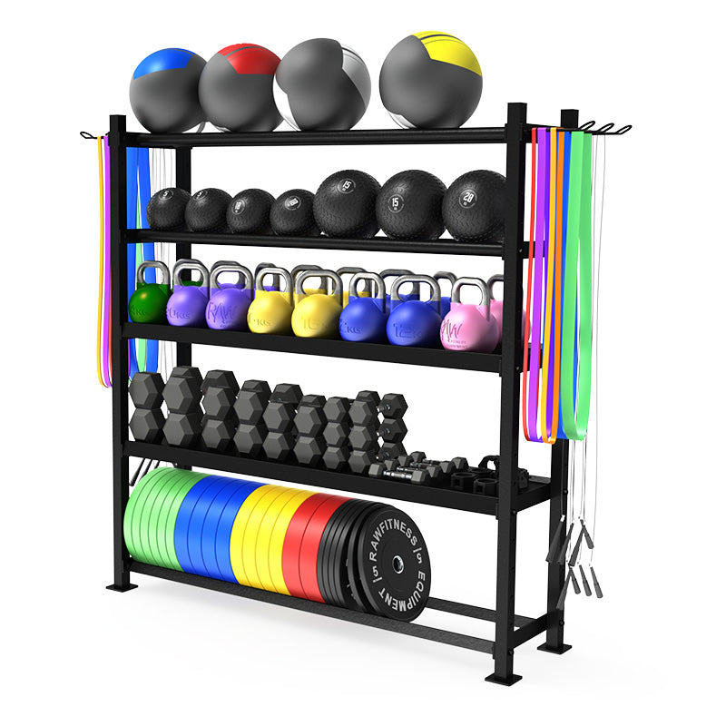 Multipurpose Storage Rack Organizer - Heavy Duty Shelf for Kitchen, Bathroom, Garage & Office - Space Saving Home Organization Solution for Pantry, Closet, Laundry Room & More