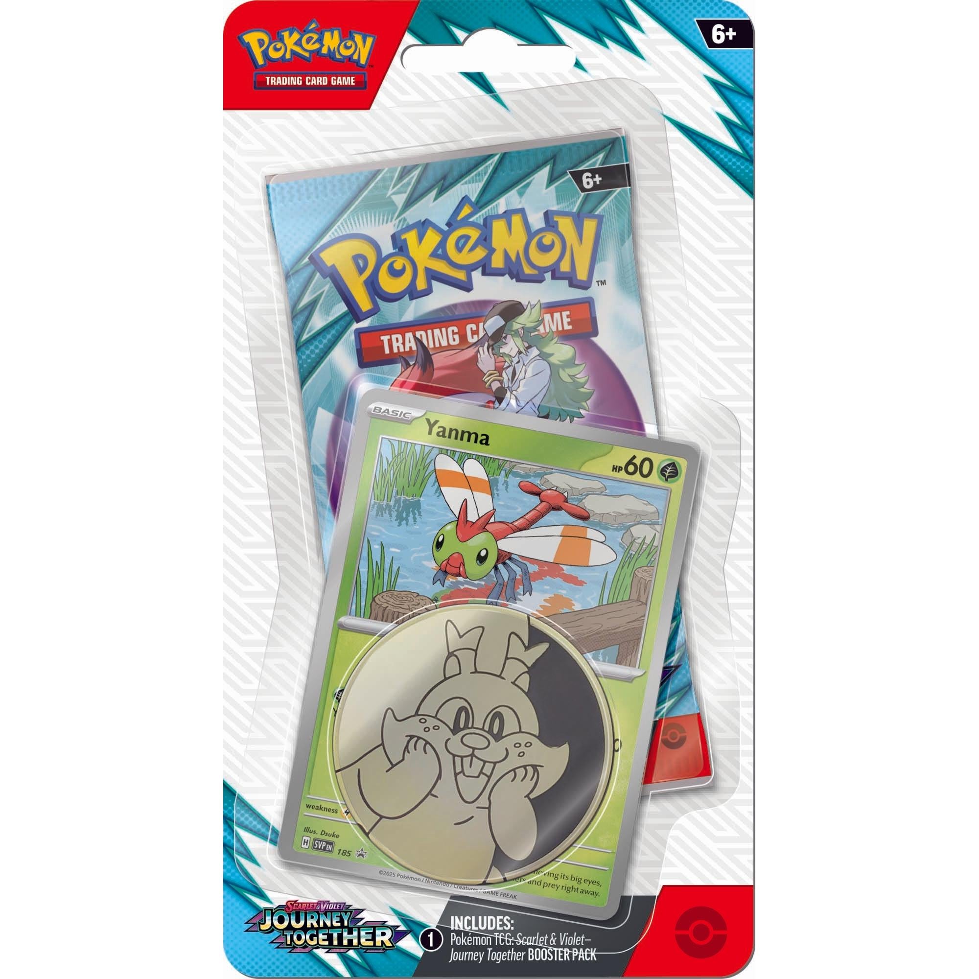 KLUB Pokemon TCG: Scarlet & Violet Journey Together Checklane Blister Pack | Collectible Trading Cards for Battles & Trading | Perfect for Game Nights, Gifts & Pokemon Fans