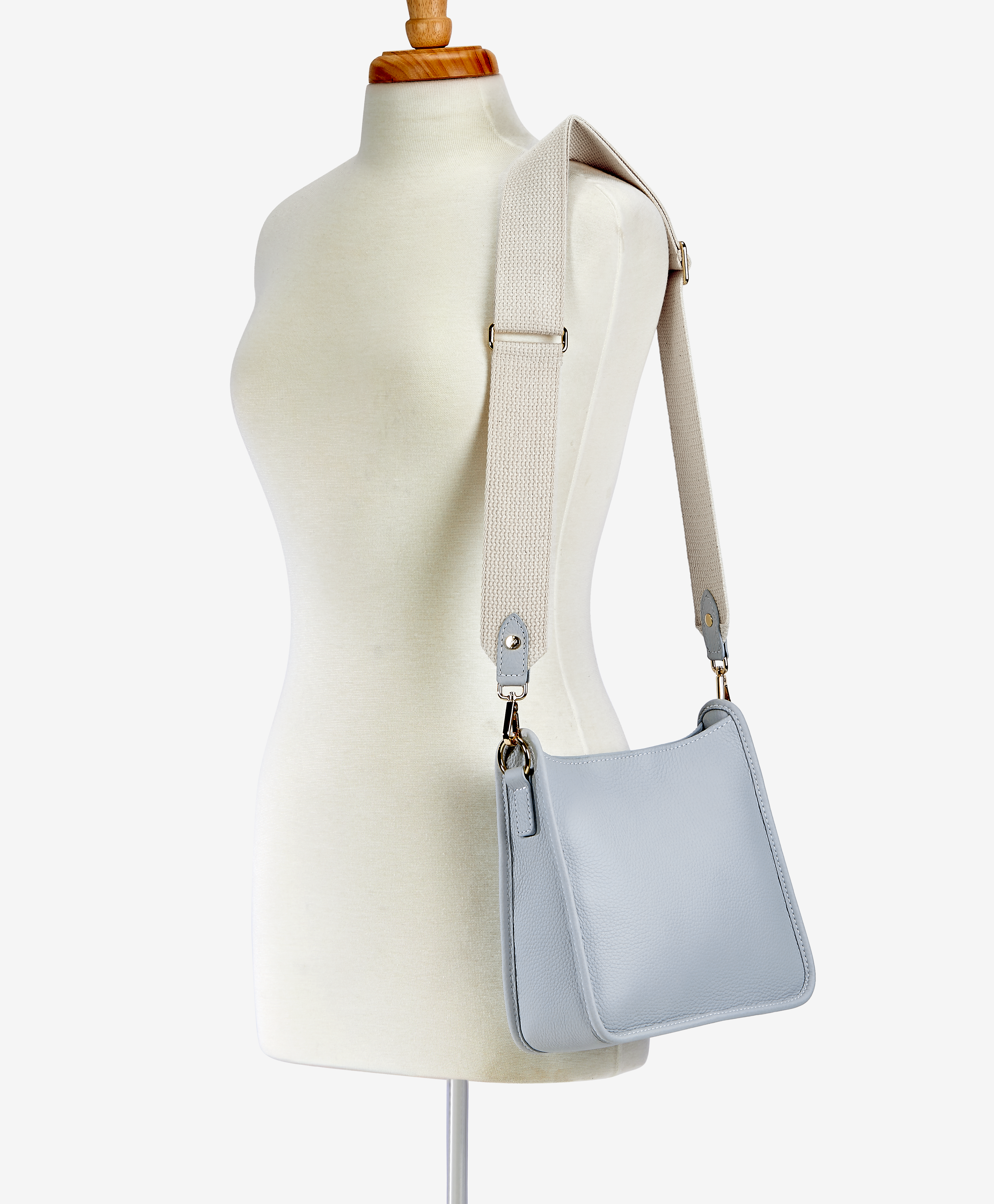 Elle Crossbody Bag - Cloud Pebble Grain Leather Purse for Women | Stylish & Durable Handbag for Work, Travel & Everyday Use