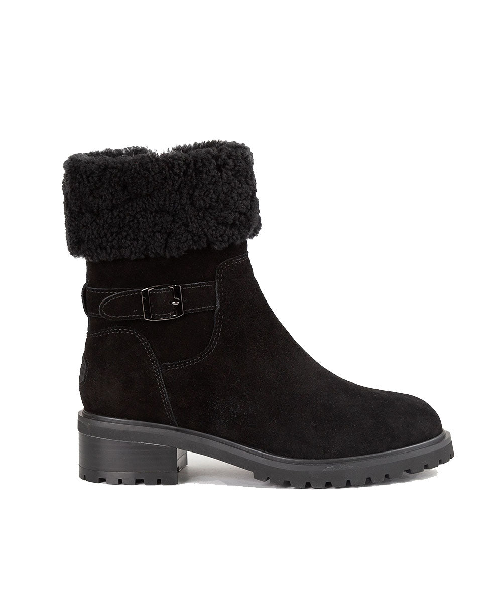 Women's Verona Zip UGG Boots - Genuine Sheepskin Winter Boots with Side Zipper | Cozy & Warm for Cold Weather, Snow, and Indoor Comfort
