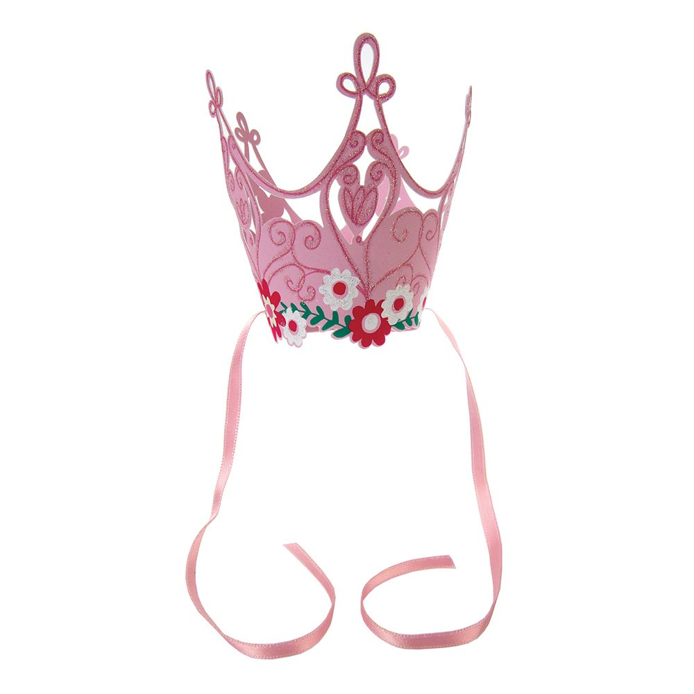 Meri Meri Princess Crown Party Hats for Kids - Elegant Birthday Party Accessories for Girls, Princess Theme Celebrations & Dress Up Play