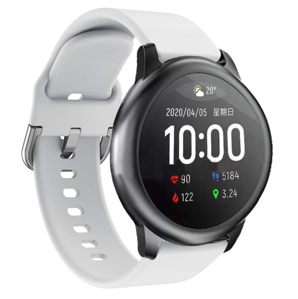 22mm Soft Silicone Replacement Strap for Xiaomi Haylou Solar LS05 Smart Watch - Sport Wristband for Running, Swimming & Fitness Activities