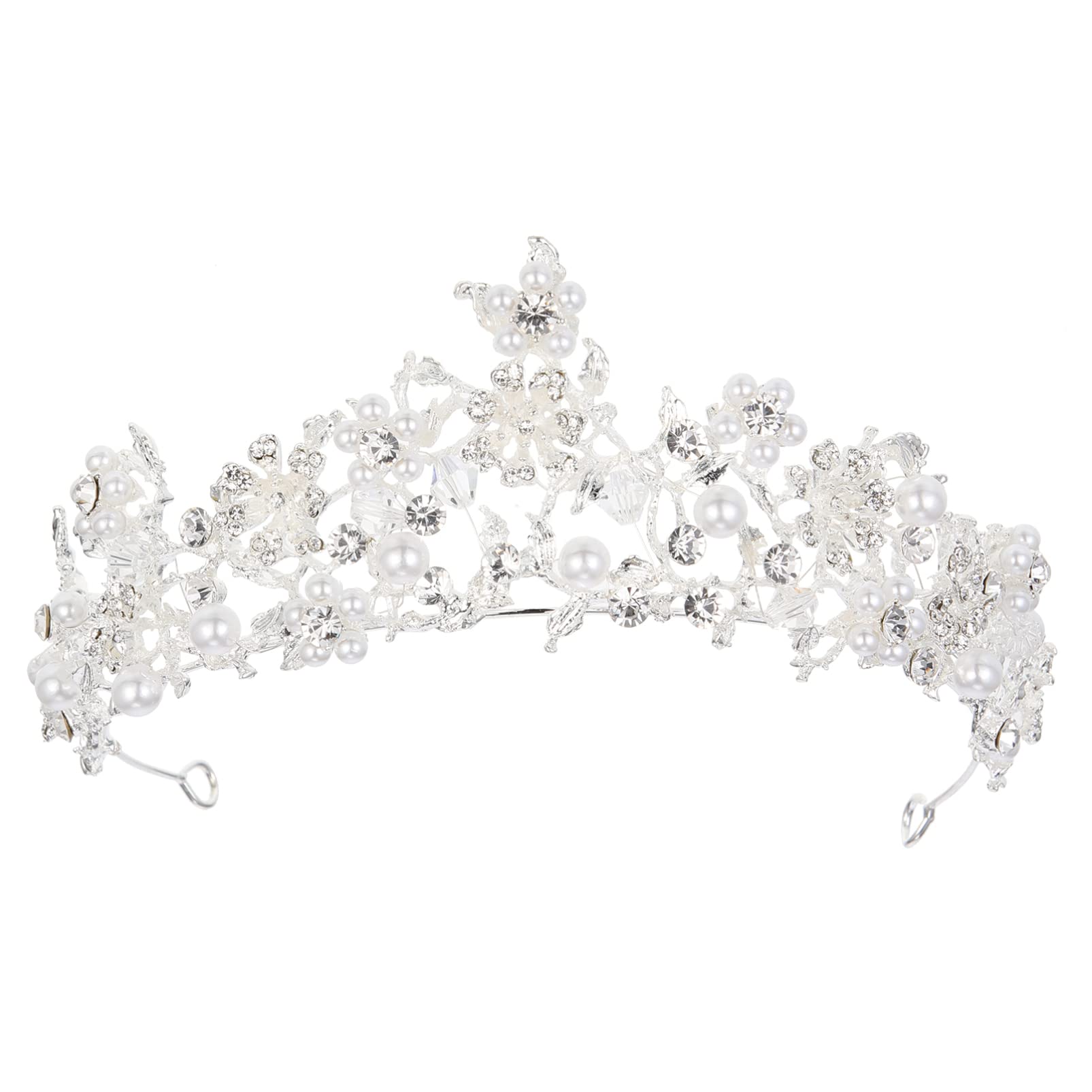 Elegant Rhinestone Bridal Tiara for Women - Flower Diamond Crown Wedding Headdress, Birthday Party Hair Accessory | Perfect for Brides, Prom, Pageants & Special Occasions