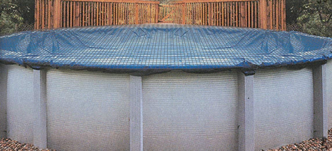 Buffalo Blizzard Leaf Net Cover for 33-Foot Round Above-Ground Pool | Heavy-Duty Winter Pool Cover Protector to Keep Leaves & Debris Out | Perfect for Winterizing & Protecting Your Swimming Pool from Fall to Spring