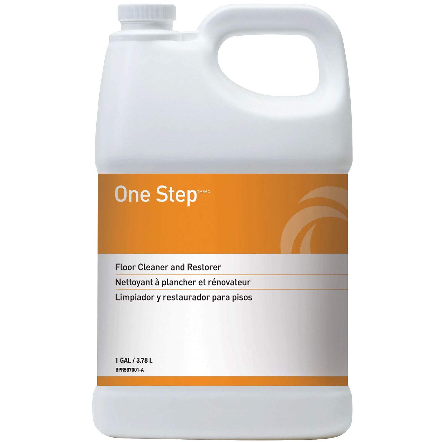 MyOfficeInnovations 919537 One-Step Peach Floor Cleaner, 3.78L (1 Gallon) Bulk Refill, 4/Carton - Ideal for Office, Warehouse & Home Hard Floor Cleaning