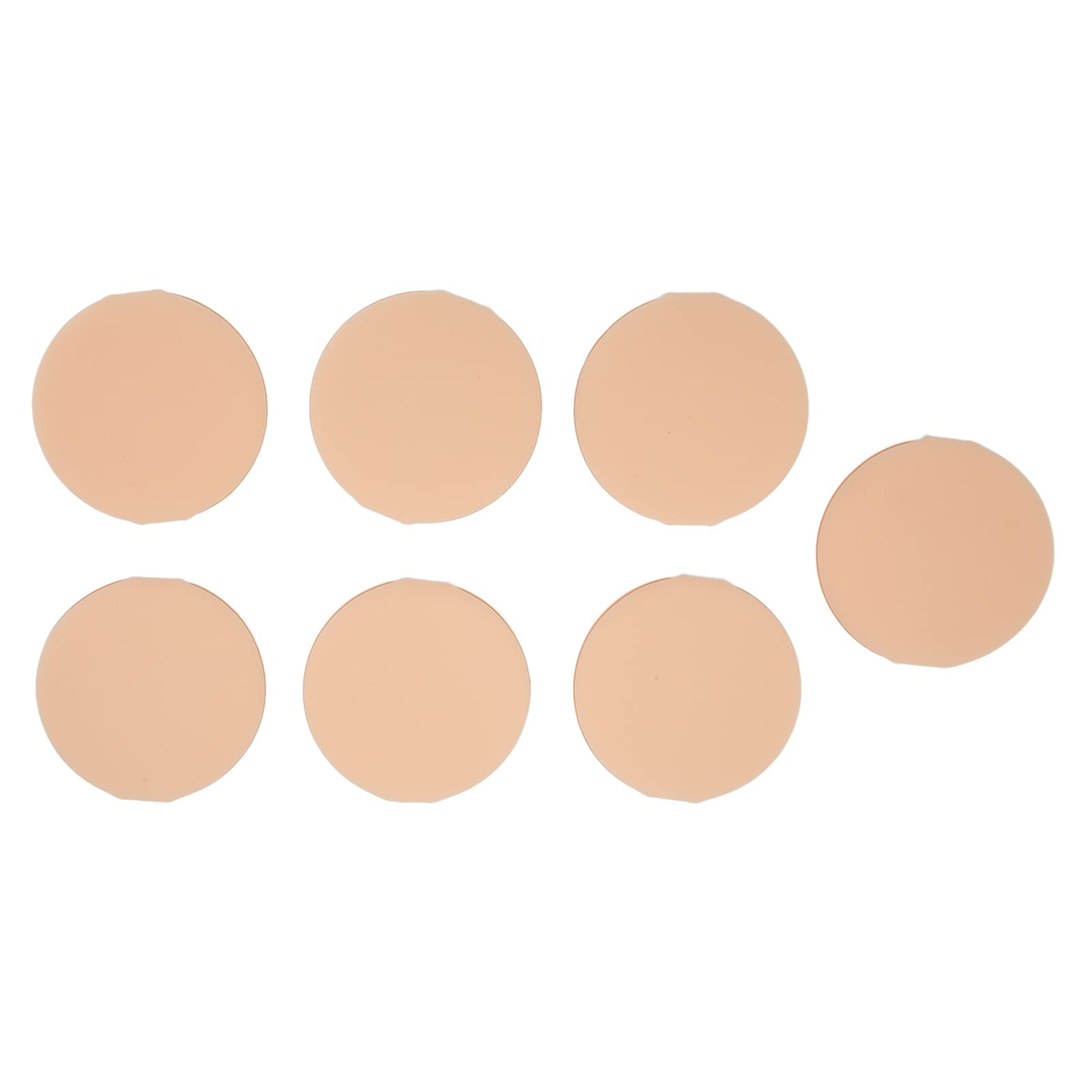 7-Piece Premium Powder Puff Set for Loose & Setting Makeup - Soft Cosmetic Sponge Applicators (Skin Tone) - Perfect for Daily Makeup, Professional Salon Use & Travel Touch-Ups