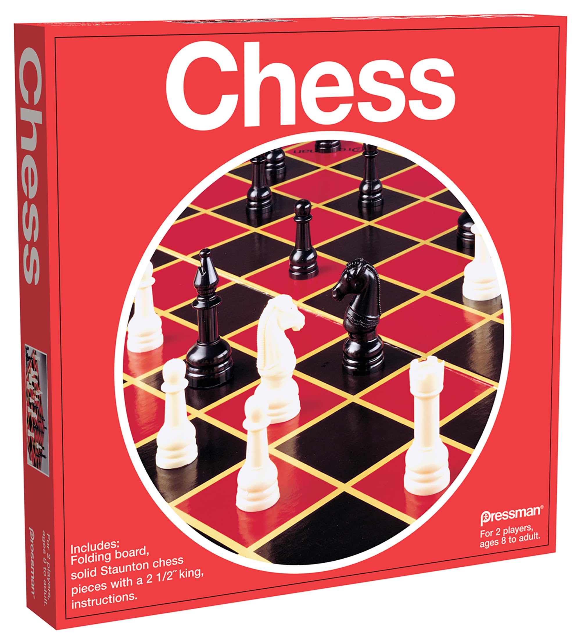 Pressman Toy Chess Set in Box - Classic Red 5