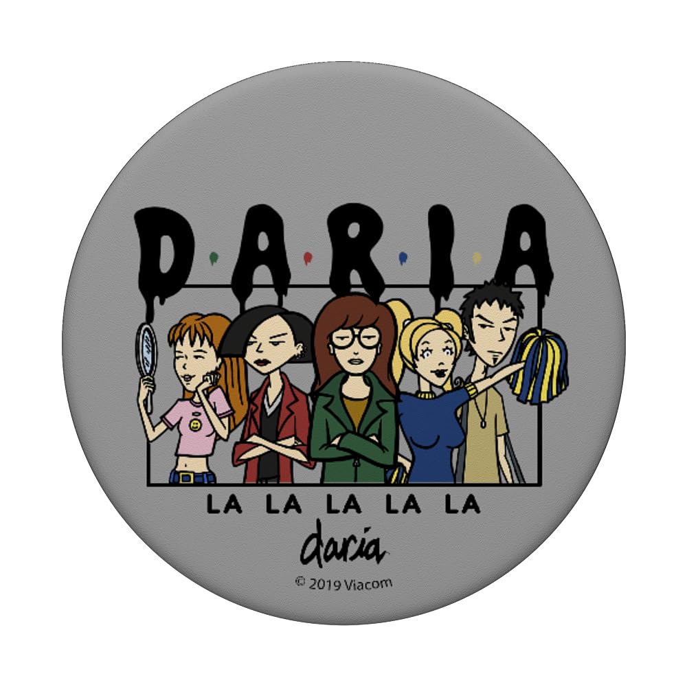 Daria Group Shot Log Melt PopSockets - Reusable Phone Grip & Stand with Strong Adhesive - Perfect for Phones, Tablets, and Laptops - Ideal for Selfies, Video Calls, and Hands-Free Viewing