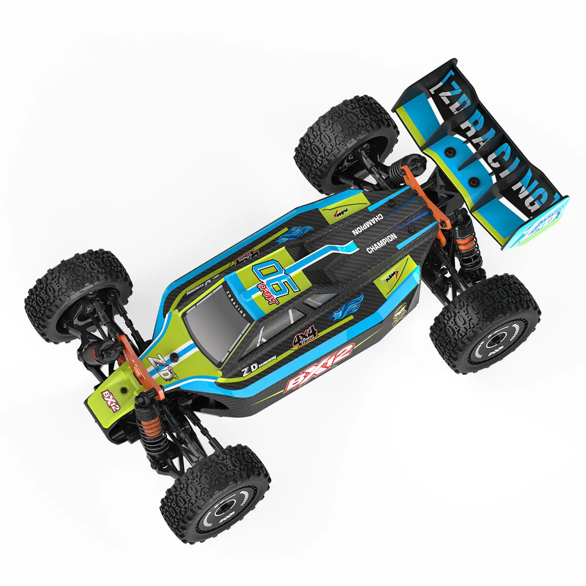 **ZD Racing BX 12 1/12 Scale 4WD RC Car - 70km/h High Speed, 3S Brushless Motor, 2.4G RTR, Oil-Filled Shocks - Off-Road Racing Truck for Adults & Kids (Perfect for Backyard, Park & Track Racing)**