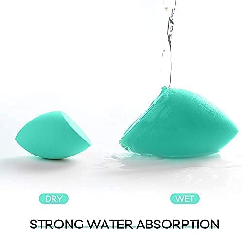 CHRONEX 10-Pack Professional Makeup Beauty Blender Sponges | Soft Latex-Free Reusable Face Sponge Puff for All Skin Types | Perfect for Liquid Foundation, Concealer & Powder Application