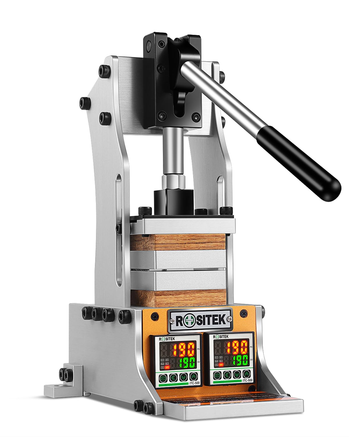 Upgraded ROSITEK RMP2 Manual Heat Press Machine with 3x3 Inch Heated Plates - Perfect for DIY T-Shirt Printing, Sublimation, and Craft Projects