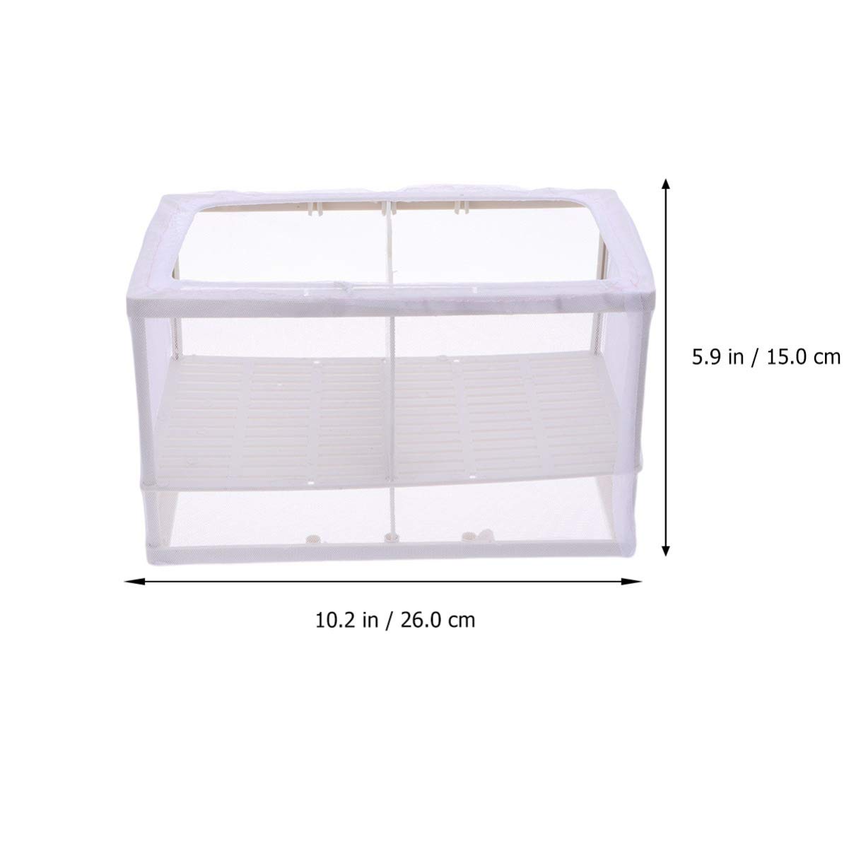 Aquarium Fish Breeding Box - Large Mesh Net Hatchery for Fry, Guppies, and Livebearers | Safe Isolation Tank for Pregnant Fish and Baby Fry | Perfect for Fish Tanks, Aquariums, and Breeding Setups