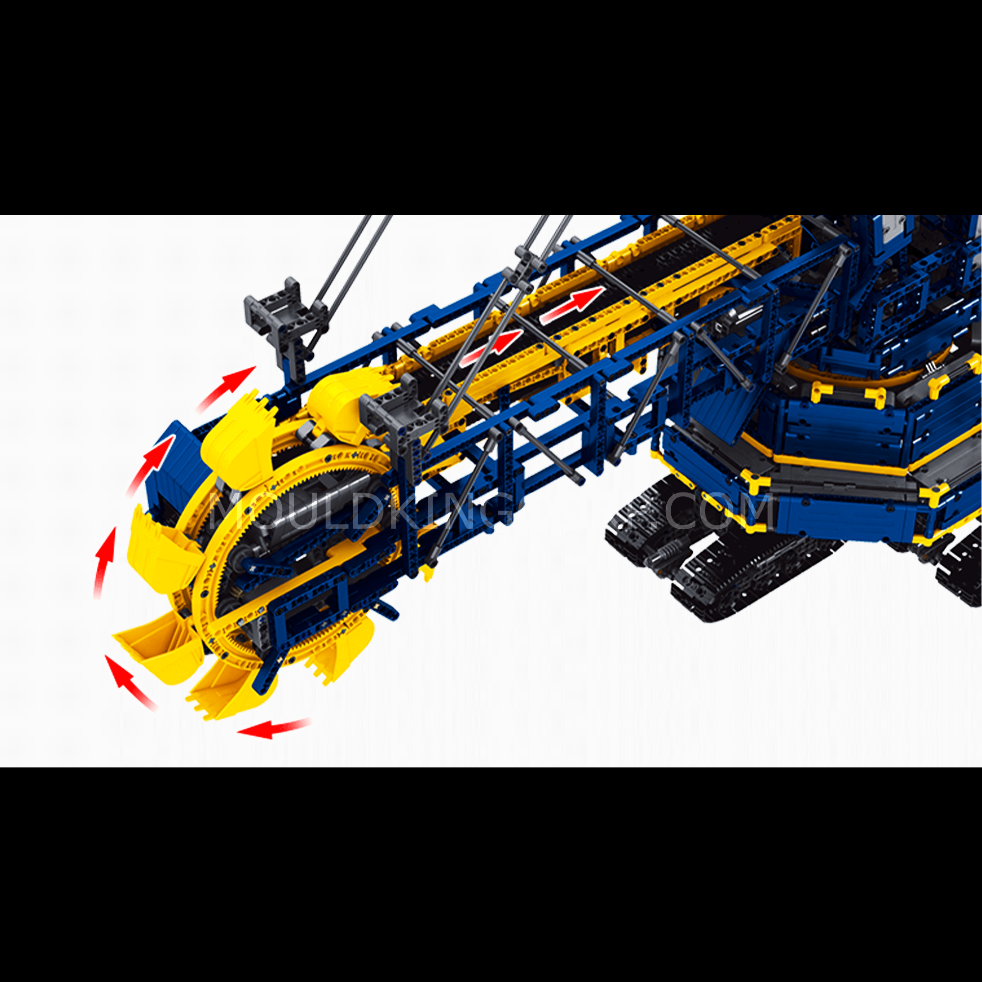 Mould King 17006 Remote Control Bucket Wheel Excavator Building Kit - 4588 Piece Construction Set for Adults & Teens | STEM Educational Toy, Engineering Model for Mining Simulation & Collector's Display