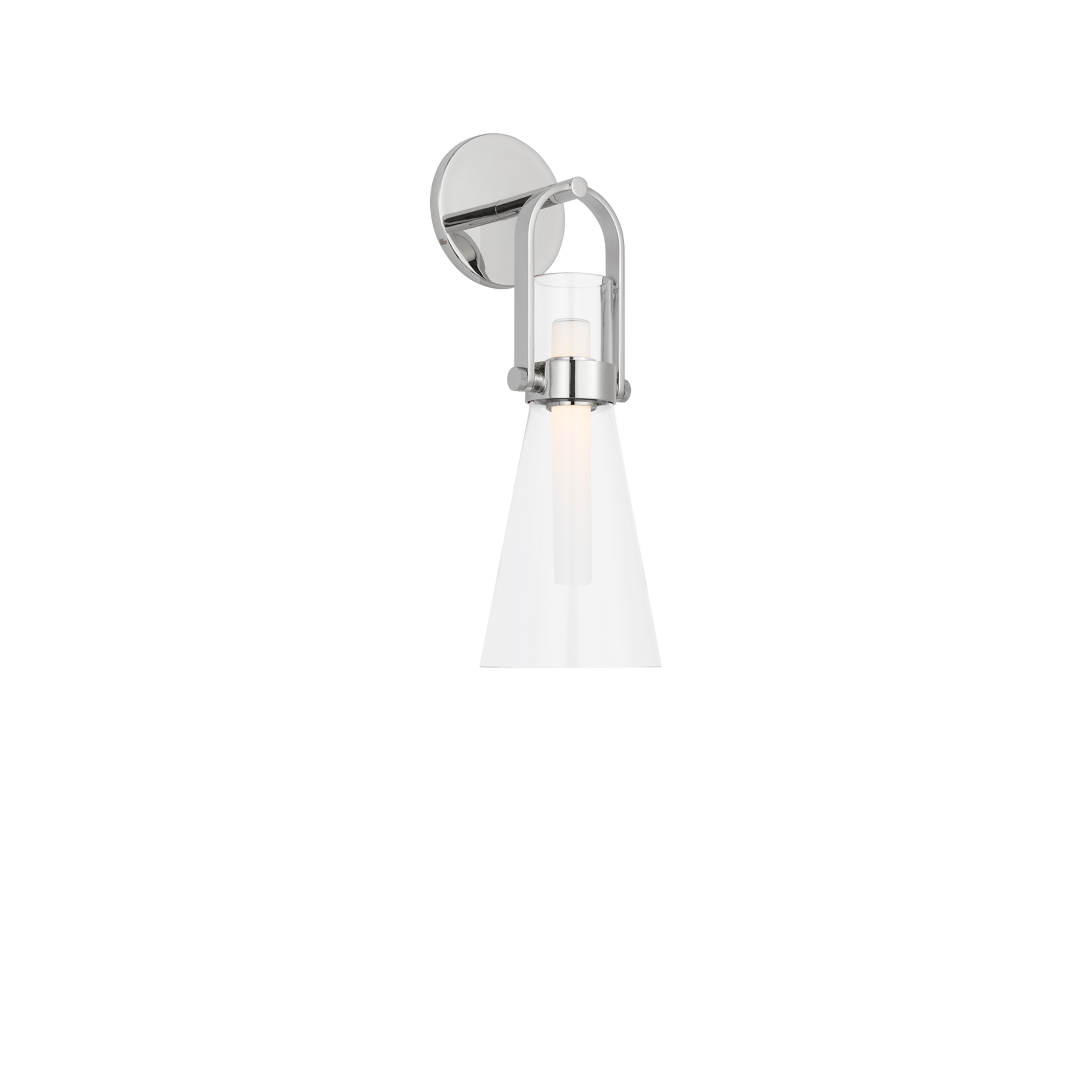 Larkin Medium Conical Sconce - Modern Wall Light Fixture for Bedroom, Living Room & Hallway - Dimmable LED Wall Sconce with Adjustable Shade - Perfect for Ambient Lighting and Home Decor