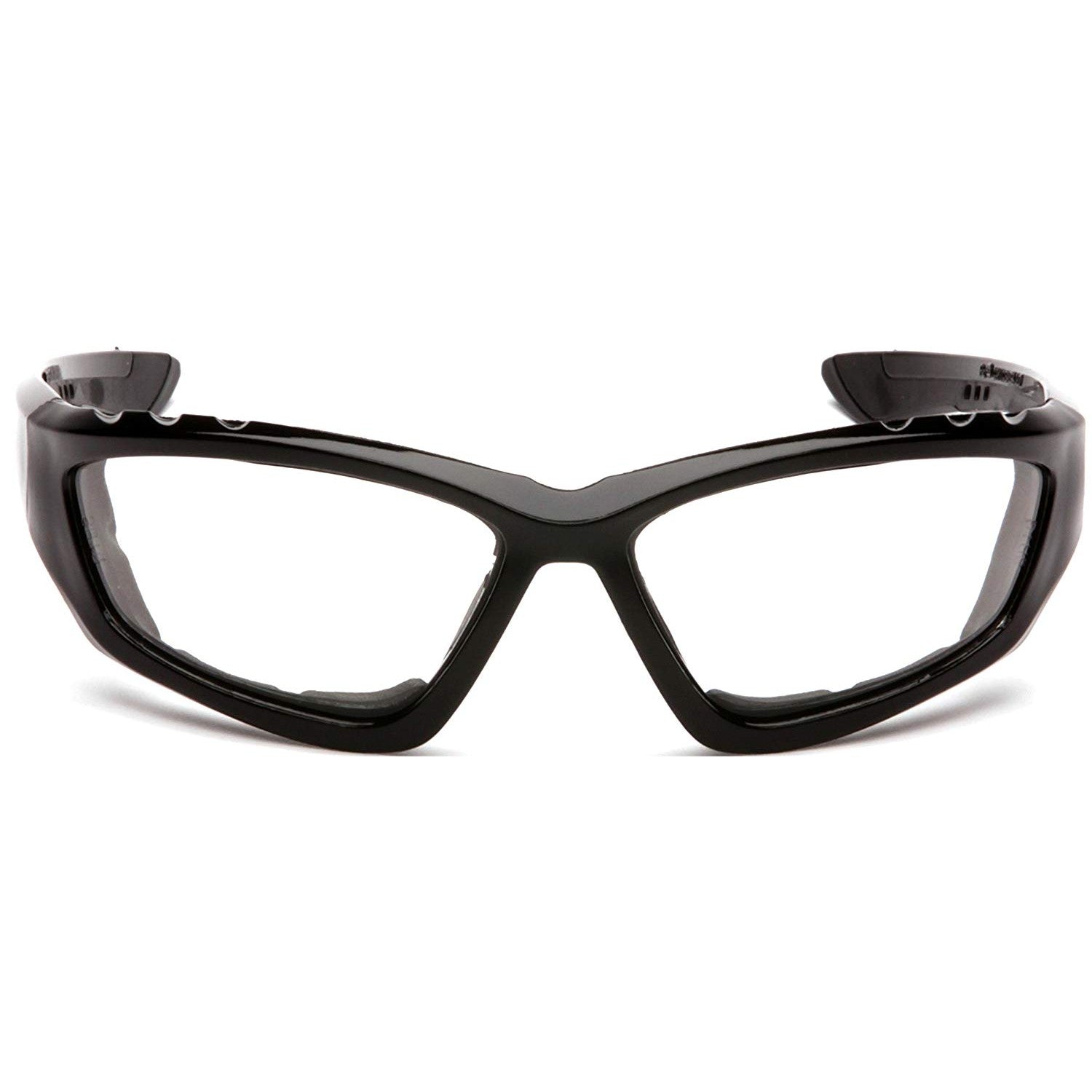 Pyramex Accurist Safety Glasses - Black Frame with Clear Anti-Fog Lens for Construction, Lab Work & DIY Projects | ANSI Z87.1 Certified Eye Protection