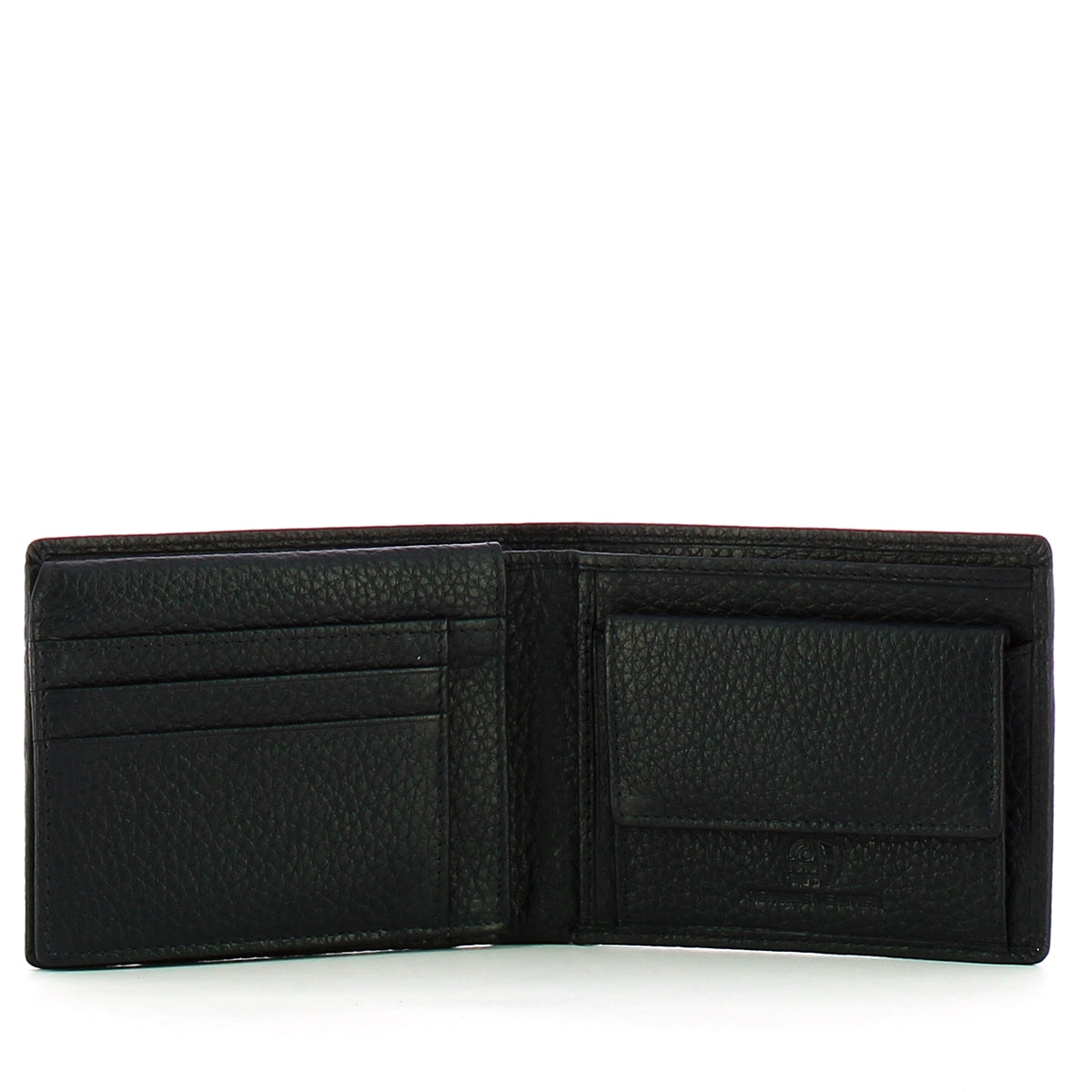 Aeronautica Militare AM183 Genuine Leather Wallet with RFID Blocking & Document Holder - Blue | Perfect for Travel, Business & Everyday Use