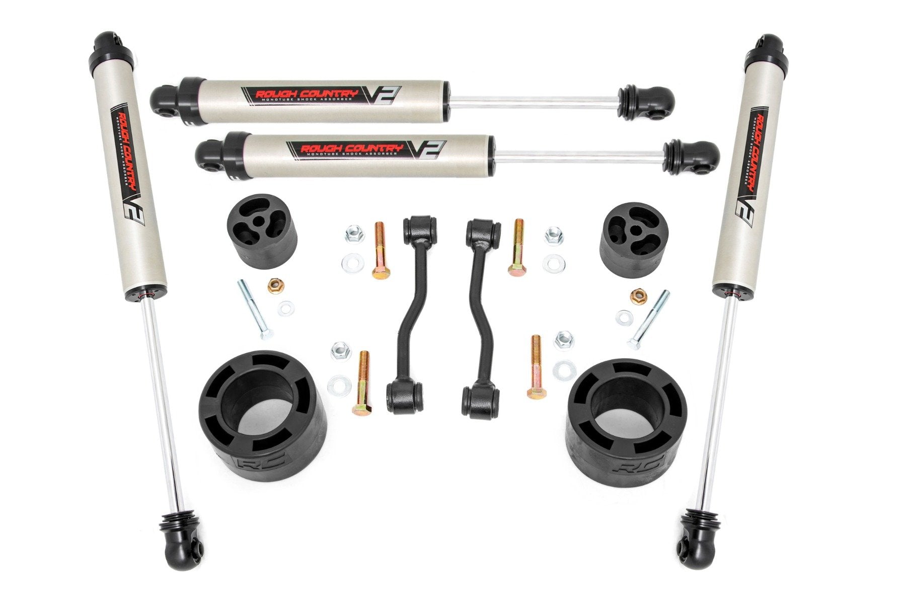 2.5 Inch Leveling Kit for Jeep Gladiator JT 4WD (2024-2025) - Heavy Duty Suspension Lift Spacers V2 | Part# 61370 | Off-Road Adventure & Truck Customization Upgrade