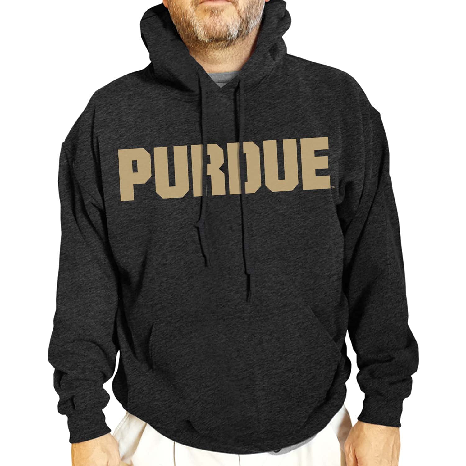 NCAA Adult Cotton Blend Charcoal Hooded Sweatshirt - Soft Ringspun Fabric for Comfort & Style - Perfect for Game Day, Campus Wear & Casual Outfits