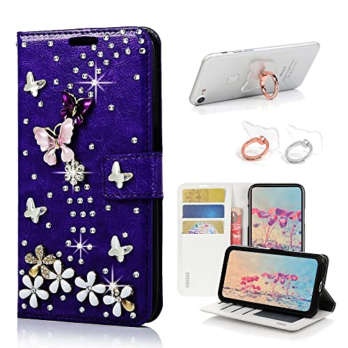 Dark Blue, S-Link Butterfly Floral