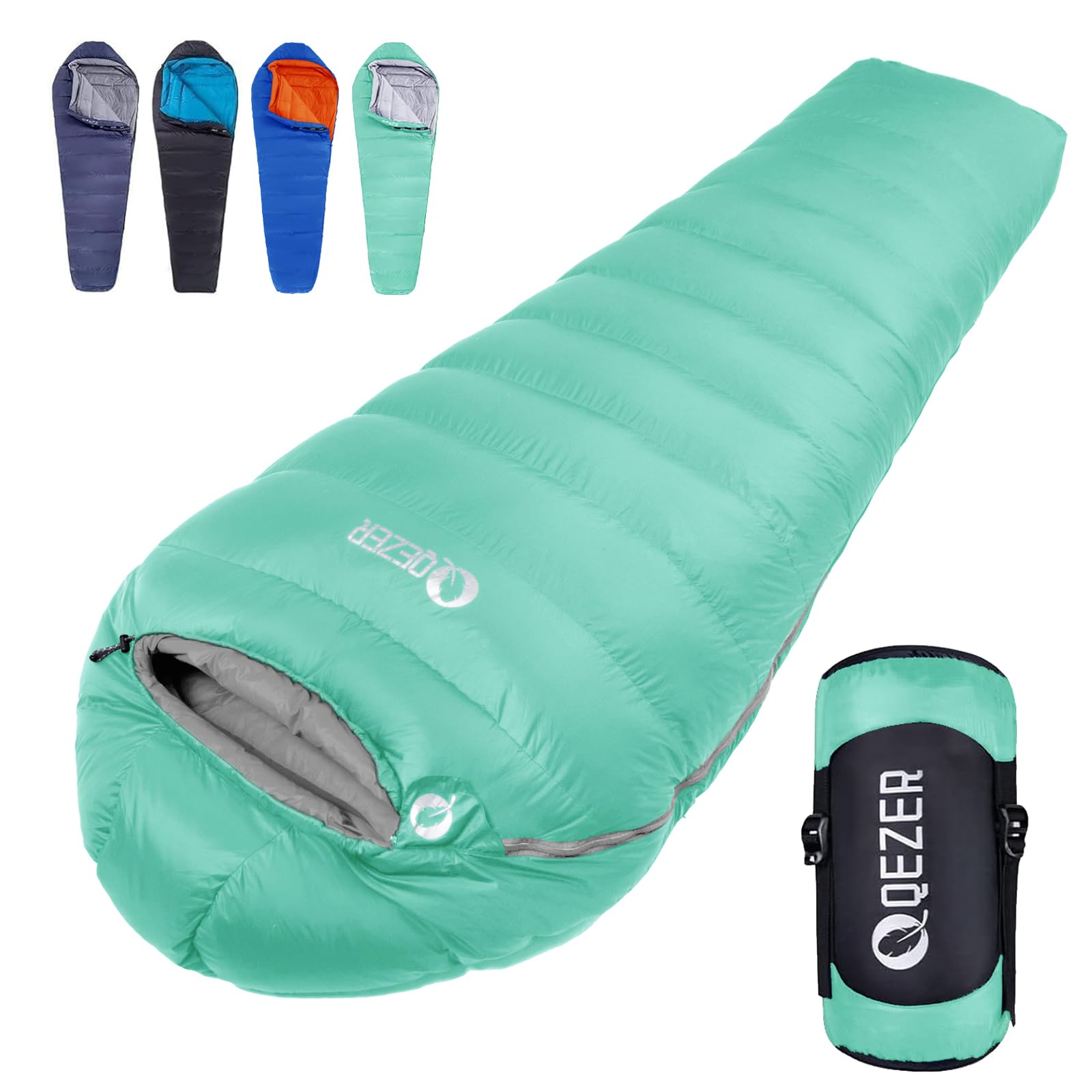 Ultra-Warm Down Sleeping Bag for Adults - Lightweight 0°F to 20°F Cold Weather Backpacking Sleeping Bag with Compression Sack - Perfect for Winter Camping, Hiking & Outdoor Adventures