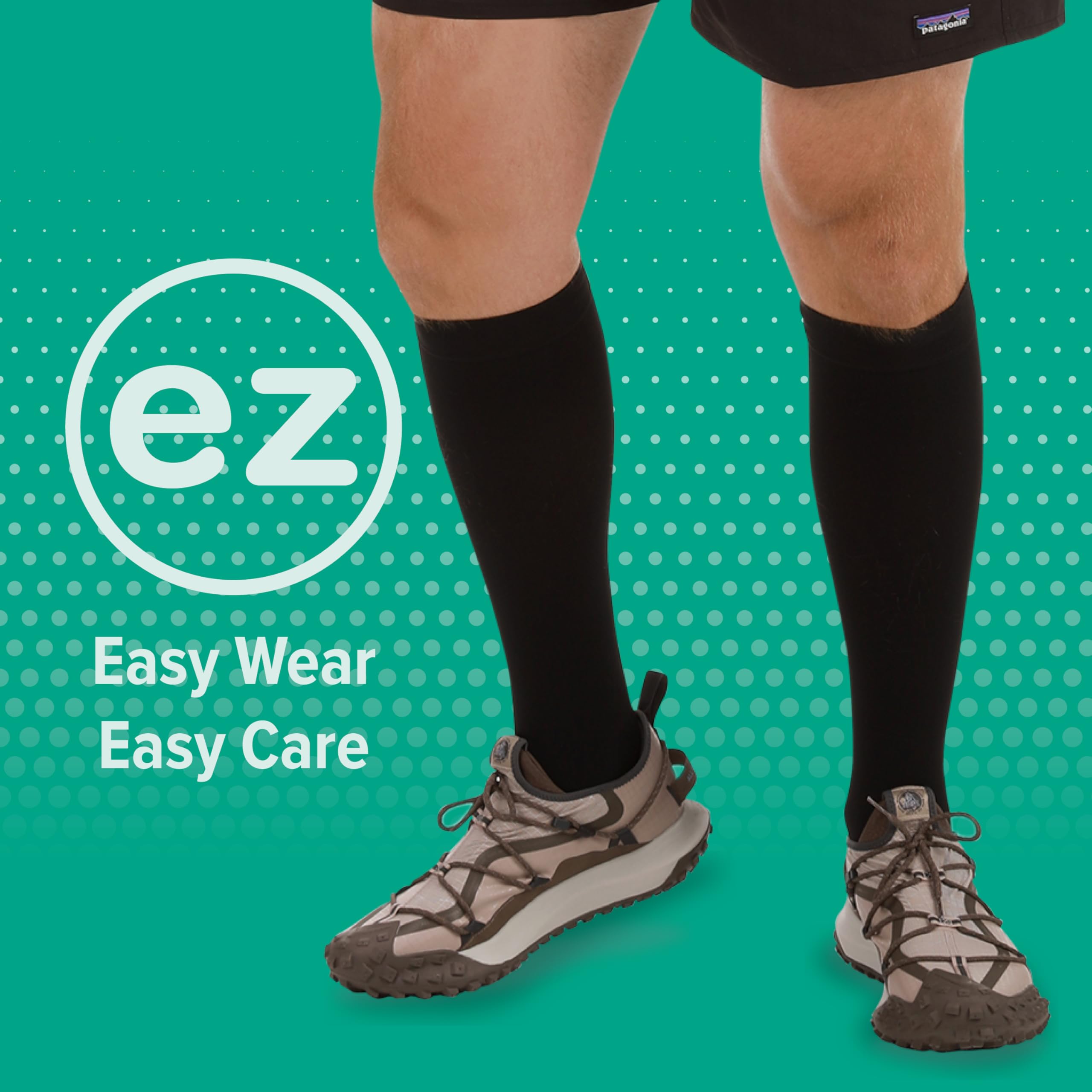 Juzo Dynamic MAX Varin Open Toe Compression Knee High Socks 20-30 mmHg for Men & Women – 2-Way Stretch Fabric, Circulation Support, Made in USA – Beige, Size 3 (III) Regular – Ideal for Travel, Varicose Vein Relief & Post-Surgery Recovery