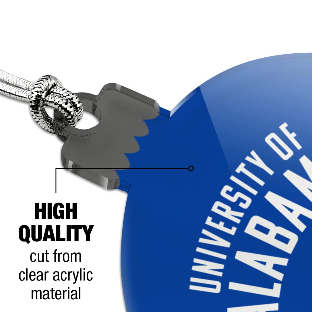 UAH Chargers Acrylic Christmas Tree Ornament for Holiday Decor