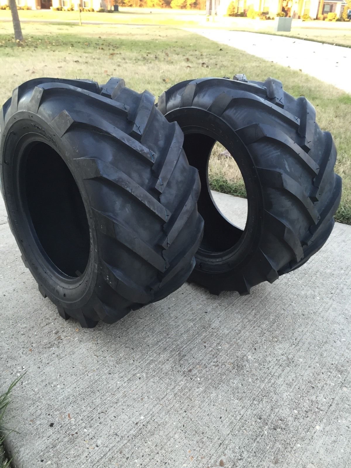 2 - 23X8.50-12 Deestone 6P Super Lug Tires for Tractors & Agricultural Equipment - Heavy Duty All-Terrain Farm Tires for Mud, Snow & Rough Fields