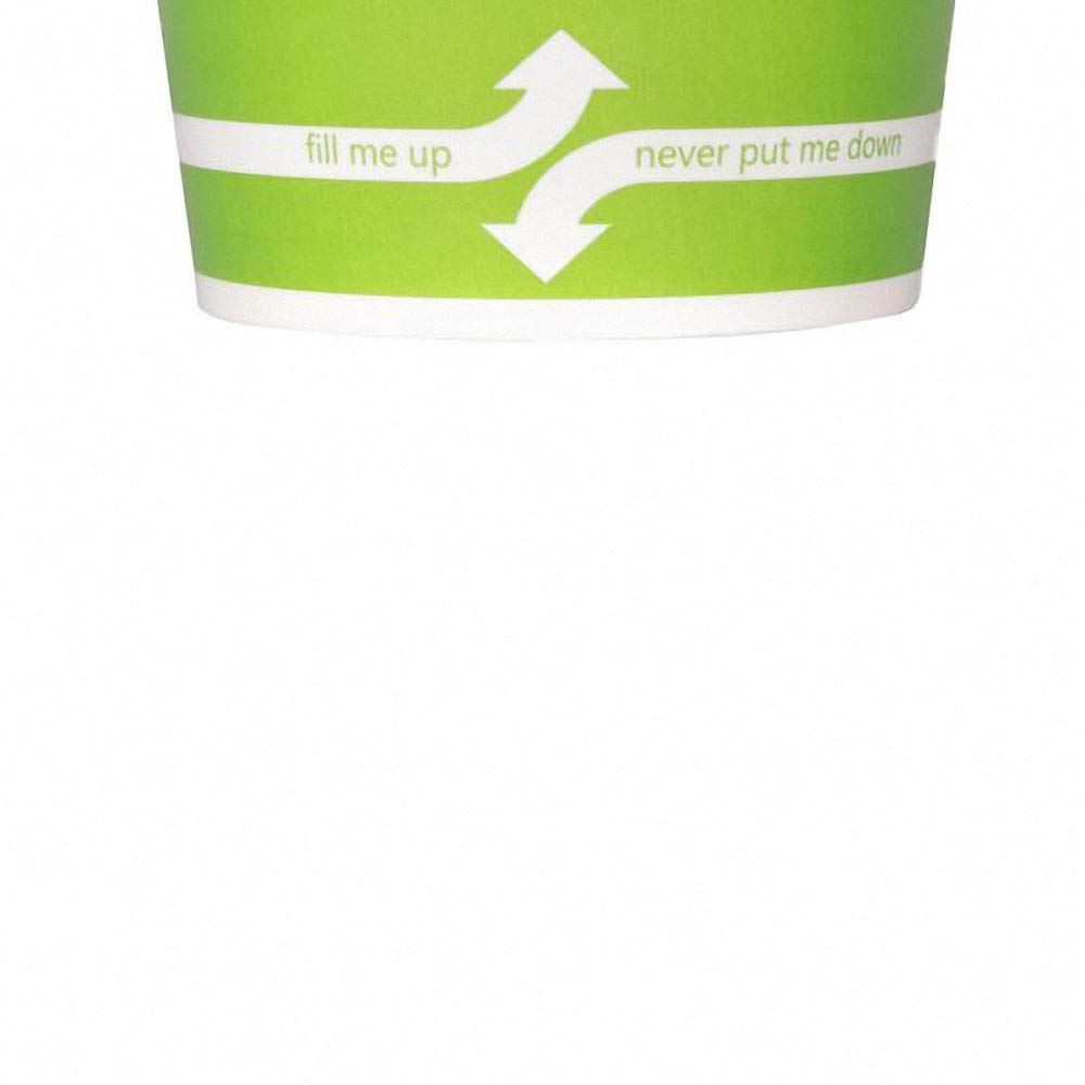 8oz (1000 ct) Eco-Friendly Paper Ice Cream Cups & Soup Bowls - Hot/Cold Food Containers for Ice Cream, Gelato, Yogurt, Soup & Snacks - Perfect for Parties, Catering & Restaurants - Green