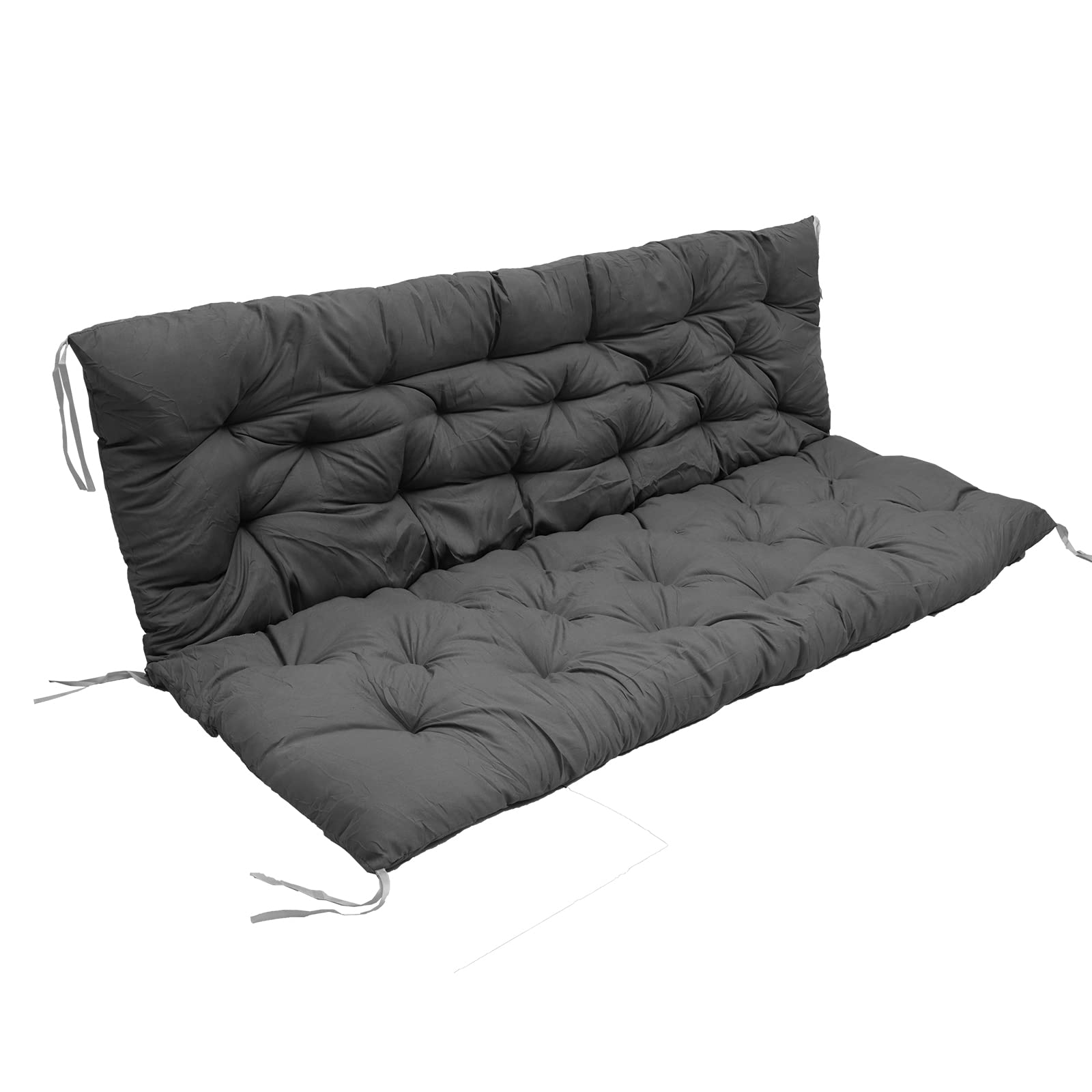 **Outdoor & Indoor Swing Replacement Seat Cushions – 2-3 Seater Garden Bench Recliner Pad – Waterproof & Comfortable Sofa Lounger Mat for Patio, Backyard, or Home (Grey, 60x40x3 Inch) – Perfect for Relaxing, Lounging & Outdoor Gatherings**