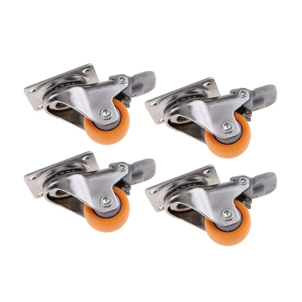 Xuulan Xianglaa - 4Pcs 1 Inch Heavy Duty Stem Casters with 13KG Capacity, Swivel Wheels for Furniture, Workbench, Trolley & DIY Projects - Perfect for Home Office, Workshop, and Industrial Use