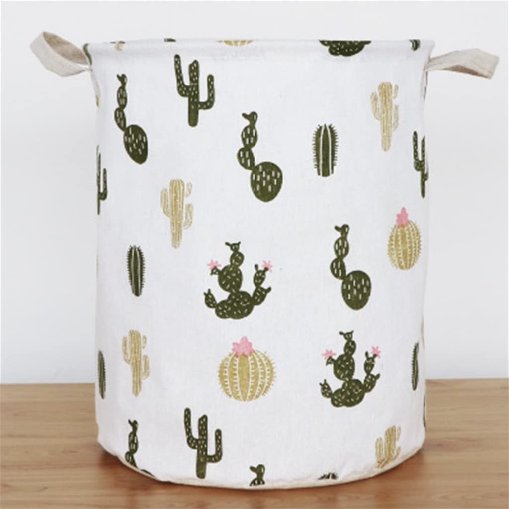 Nordic Canvas Laundry Basket with Drawstring - Foldable Waterproof Storage Bag for Dirty Clothes (33 x 42cm) - Perfect for Home, Dorm, Travel & Gift Giving
