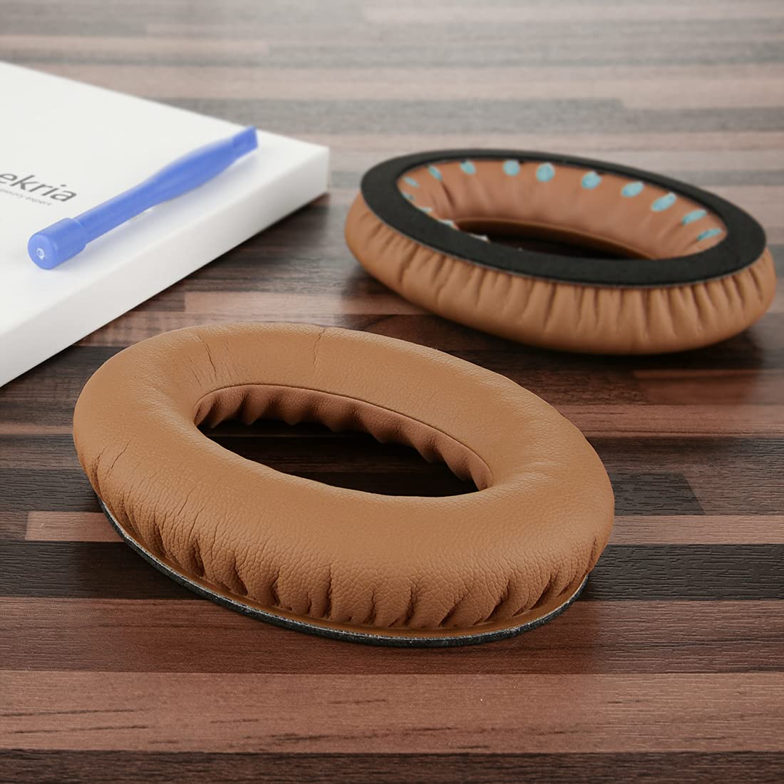 Geekria QuickFit Replacement Ear Pads for Bose QuietComfort 25 & QC25 Headphones - Premium SoundLink Around-Ear Cushions, Comfortable Earpads & Ear Cups Cover Repair Parts (Khaki) - Perfect for Travel, Office & Noise Cancellation