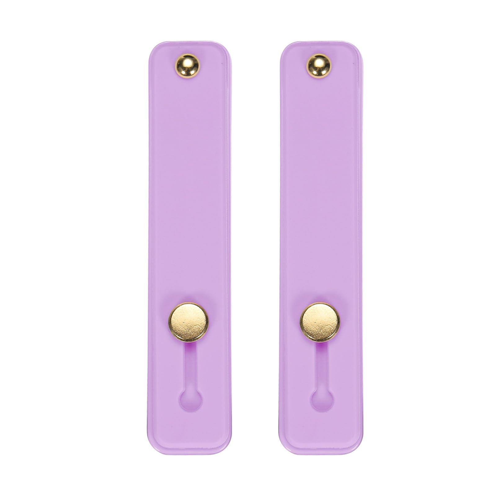 **MECCANIXITY 2-Pack Silicone Phone Finger Strap Holder - Anti-Slip Grip & Stand for iPhone, Samsung, Most Smartphones (Purple) - Perfect for Running, Gym, Commuting & One-Handed Use**