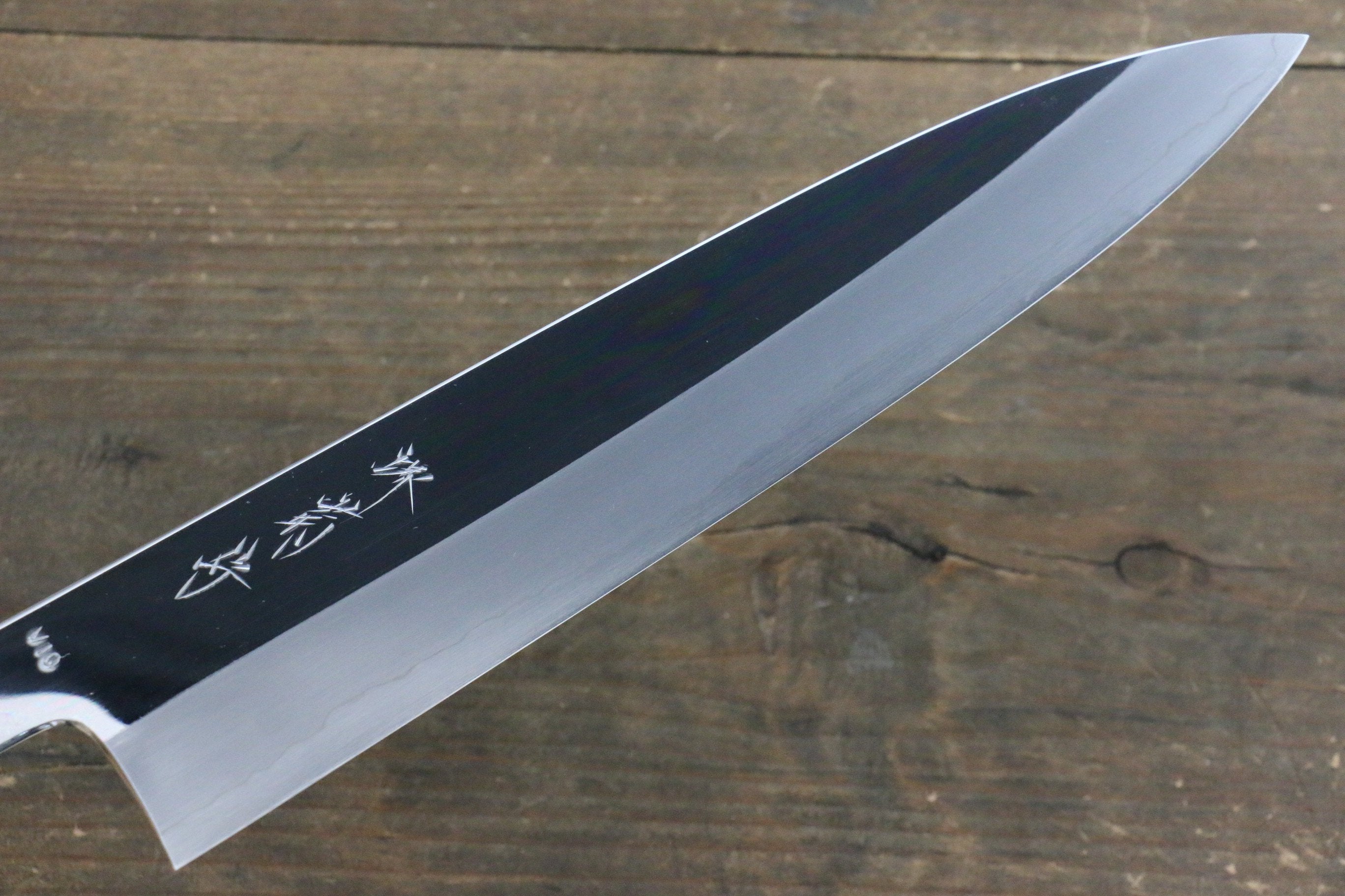 Premium Kikumori VG10 Japanese Chef Knife 240mm - Mirror Polished Gyuto with Ebony Handle - Professional Kitchen Knife for Slicing, Dicing & Meat Cutting - Perfect for Chefs & Home Cooking