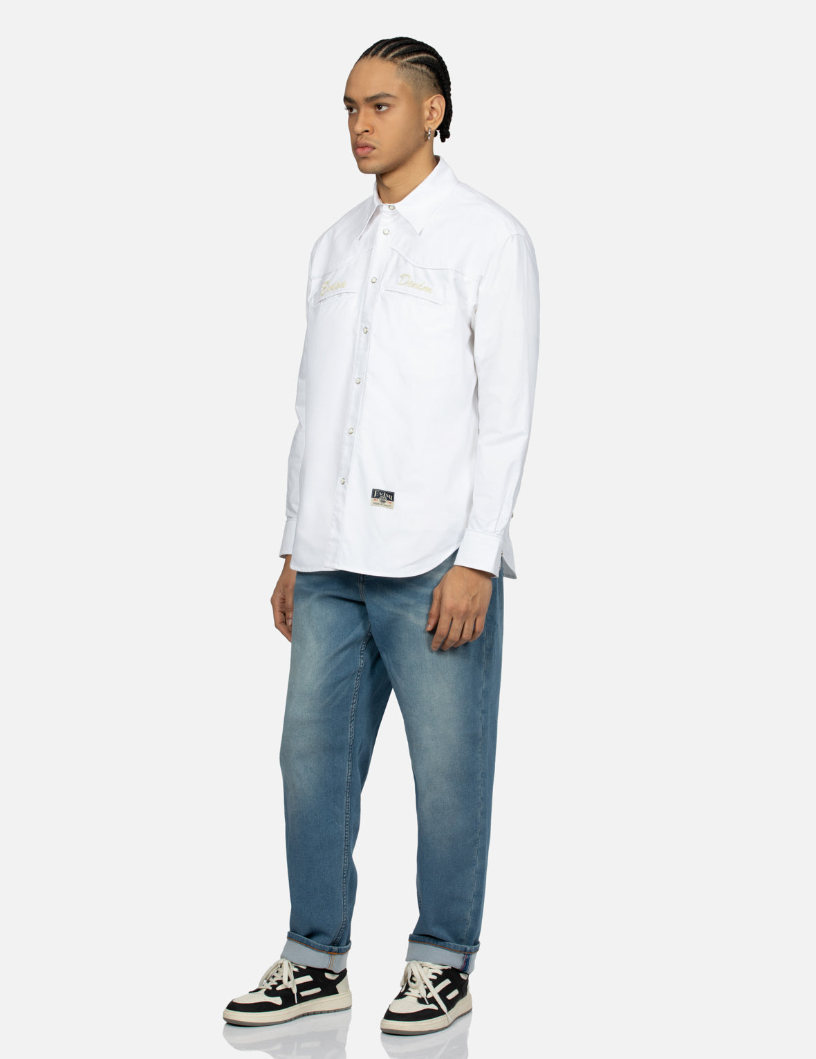 Custom Logo Embroidery Relaxed Fit Oxford Shirt for Men - Premium Business Casual Wear for Office & Outdoor Events