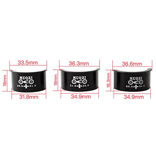 Shimano Front Derailleur Clamp Adapter Kit - 28.6mm, 31.8mm, 34.9mm Sizes for Bike Derailleur Adjustment | Perfect for Mountain & Road Bikes