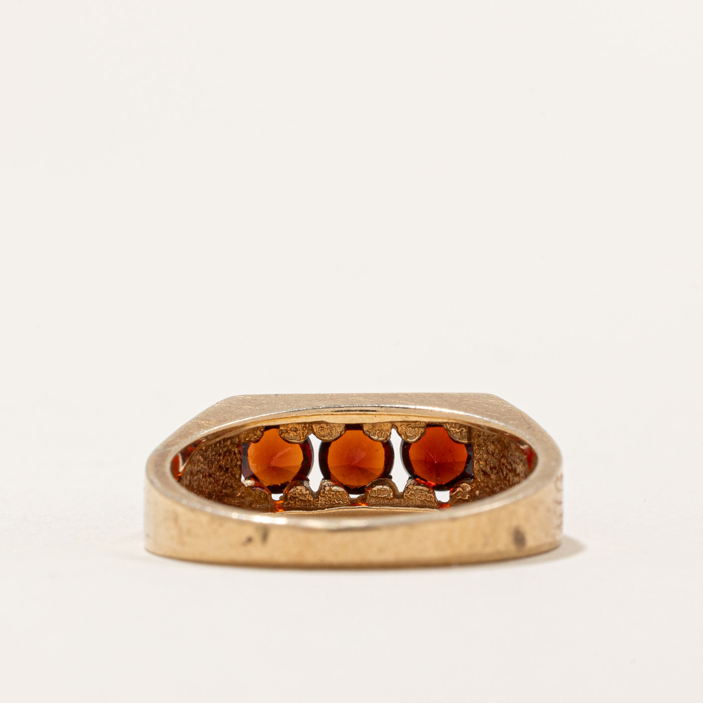 Three Stone Garnet Ring | 0.75 Carat Total Weight | Size 6 | Elegant Birthstone Jewelry for Women, Perfect for Anniversary Gifts & Special Occasions