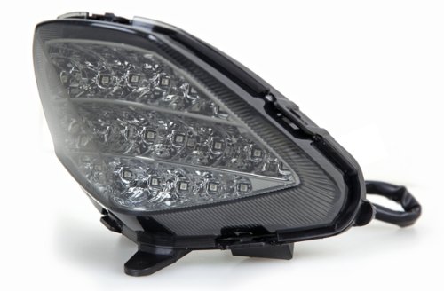 Smoke Lens Sequential LED Tail Lights for Honda CBR250R (2011-2013), CB300F (2015-2018), CBR300R (2015-2022) - High Visibility Motorcycle Accessories for Night Riding & Safety Enhancement