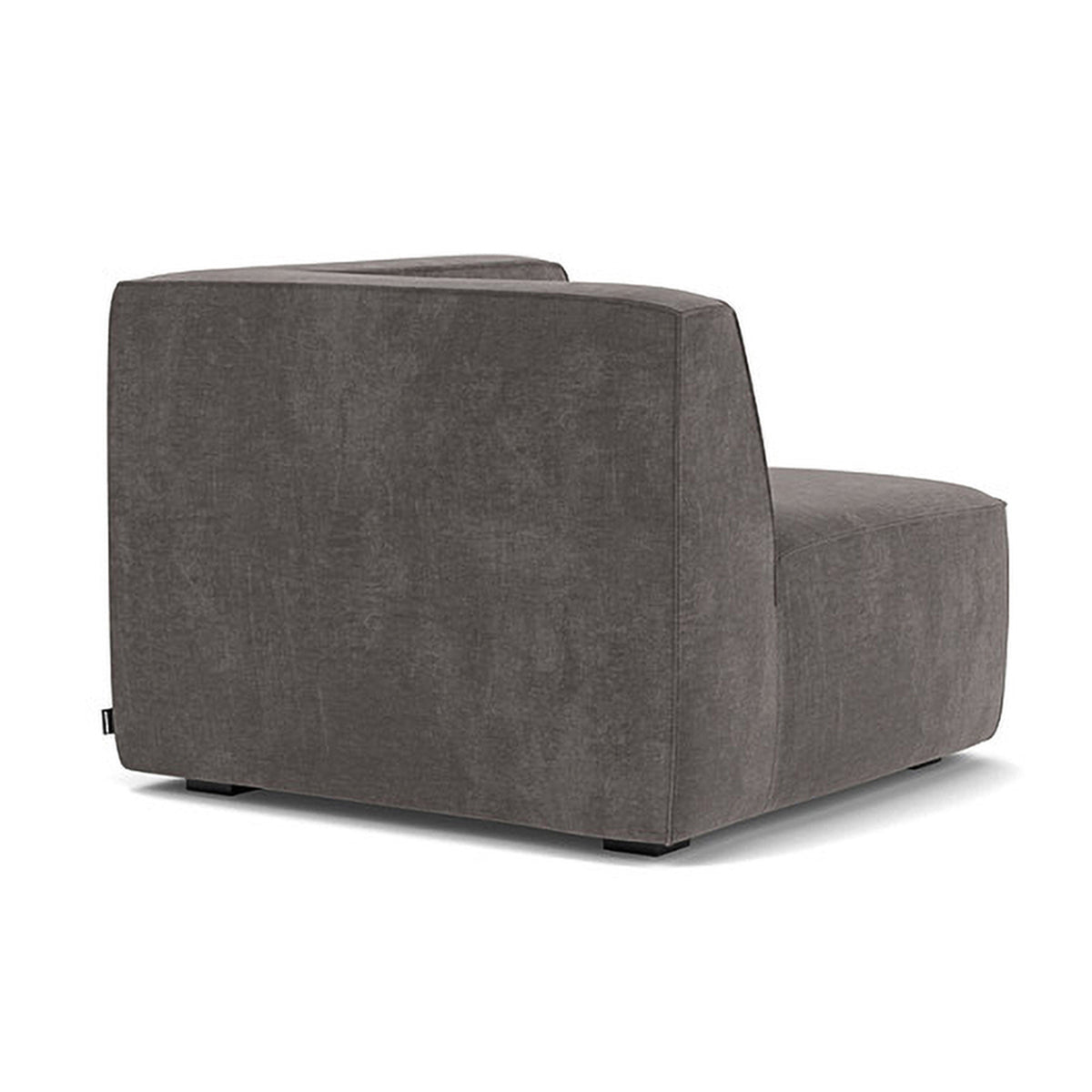 Modern Dane Fabric 1-Seater Left Corner Modular Sofa - Compact Sectional Couch for Small Living Rooms & Apartments